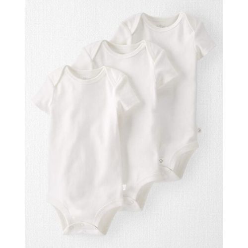 Baby 3-Pack Organic Cotton Rib Bodysuits - Little Planet | Carter's