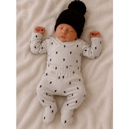 Lightning Bolts | Organic Cotton Pointelle Baby Clothes Newborn Outfit – SpearmintLOVE