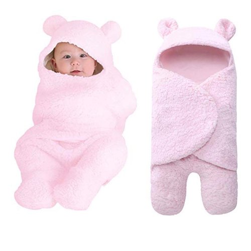 Newborn Baby Cute Cotton Receiving White Sleeping Blanket Boy Girl Wrap Swaddle