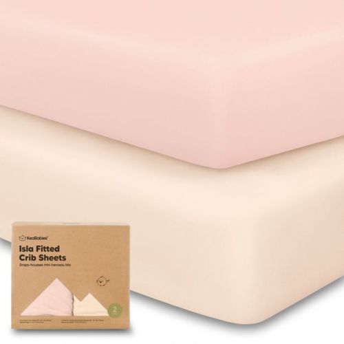 KeaBabies 2pk Isla Fitted Crib Sheets for Boys, Girls, 52x28 Baby Crib Sheet, Fits Standard Nursery Crib Mattresses