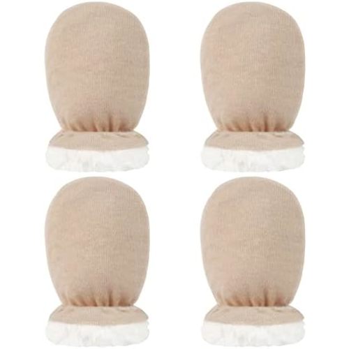 Hicdaw 2 Pairs Baby Mittens Newborn Mittens Fleece Lined Baby Gloves 0-18 Months Baby Boys Girls Winter Warm Toddler Mittens