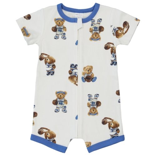 Cream Baby Short Sleeve Zip Romper | Best&Less™ Online