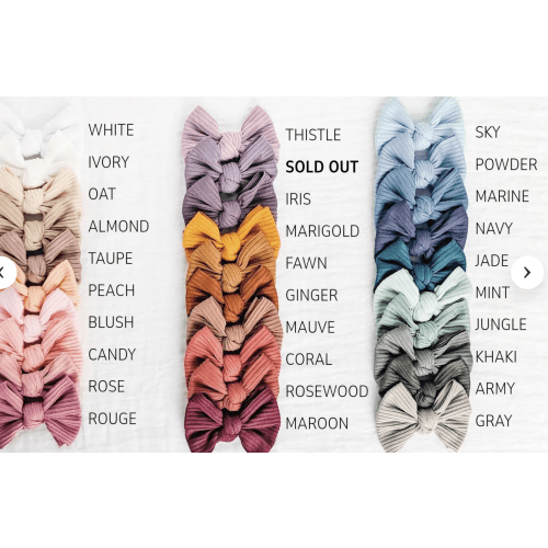 Baby Girl Headbands (5 count, nude headband option)