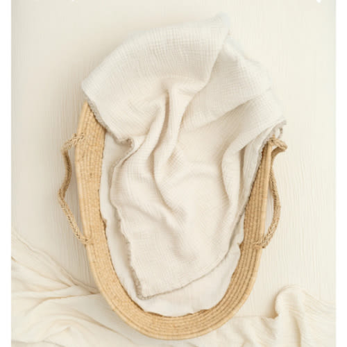 Soft, Heirloom Lace Baby Blanket | Organic Cotton Gauze | Willaby – willaby