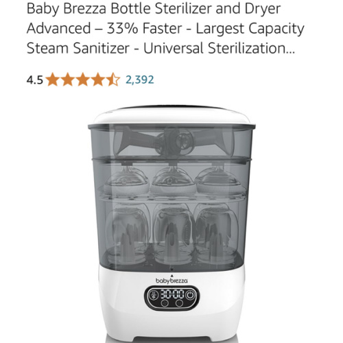 Amazon.com: Baby Brezza: One Step Sterilizer Dryer Advanced