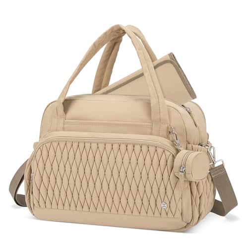 Telena Tote Diaper Bags, Travel Crossbody Large Capacity Hospital Bag for Women Labor Delivery with Pacifier Case
