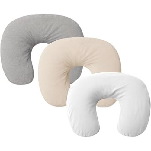 3-Pack Nursing Pillow Cover ONLY Compatible with Boppy Nursing Pillow, Soft Covers for Breastfeeding Pillows