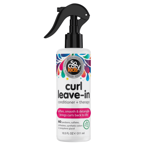 SoCozy Kids Curl Leave In Conditioner + Therapy Spray for Soft, Shiny Hair, 10.5 Fl Oz