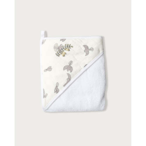 Terry Hooded Baby Towel NZ Forest Prints