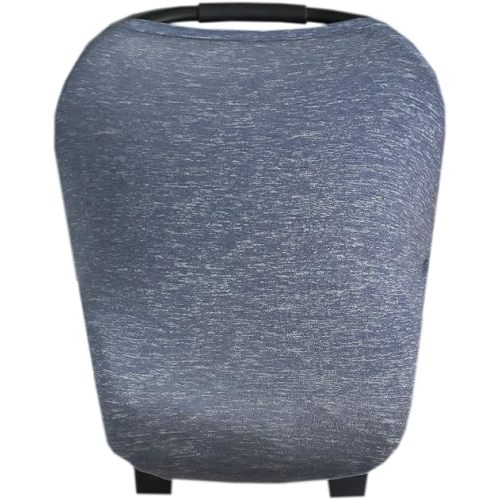 Copper Pearl Multi-Use Cover: Car Seat Covers, Nursing Cover, and Stroller Cover for Sun - Stretchy Fabric, All-Season Use, Stylish Designs, Easy Access for Moms - Denim
