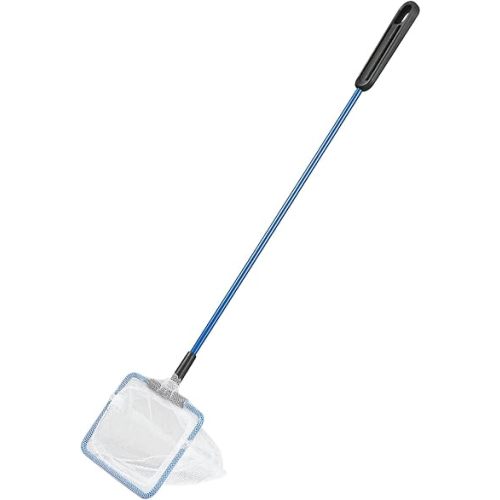 AQUANEAT Aquarium Fish Net, Small Fish Tank Cleaning Net, Food Wastes Skimmer for Small Ponds and Pools