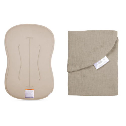 Lounger Curve + Muslin Cover Set | Birch | snugglemeorganics