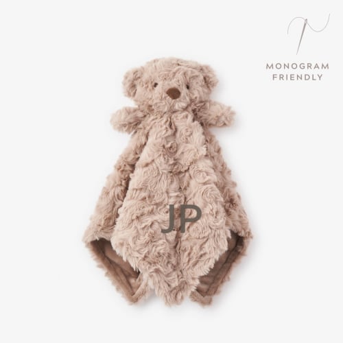Plush Bear Baby Security Blanket