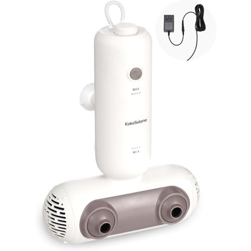 Bath Jets for Tub, Portable Bath Spa for Bathtub with Dual Hydro Jets, Bathtub Spa Machine Creates Soothing Bubbles for Daily Relax at Home Use (Brown)