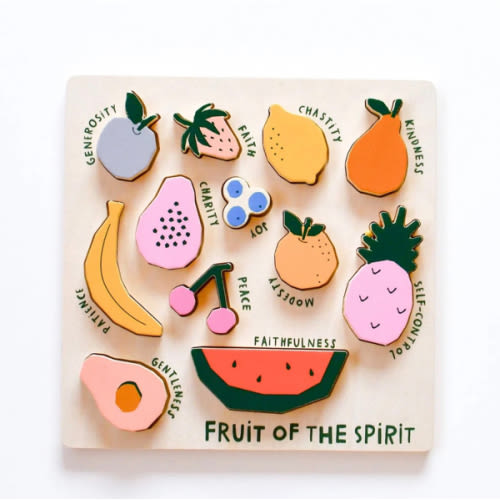 Fruit of the Spirit Wooden Puzzle | littlelightcollective