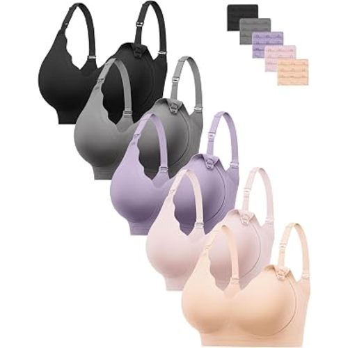 HBselect Nursing Bras for Breastfeeding Comfort Jelly Seamless Nursing Bra