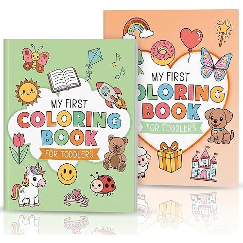 Fun Coloring Book for Toddlers - Set of 2