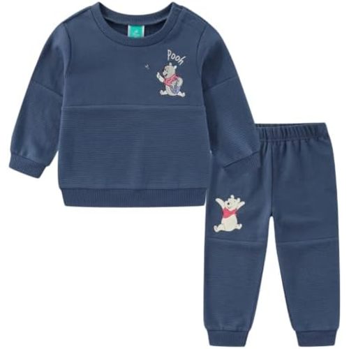 Disney Winnie the Pooh Baby Boys Pullover Sweatshirt and Fleece Pants Set for Newborn Infants