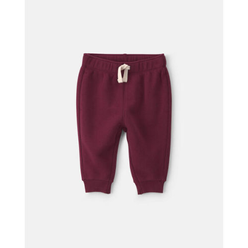 Baby Boy Fleece Pants - Burgundy | Carter's