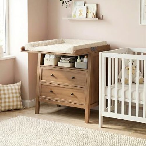 Changing Table Dresser with Foldable Tabletop