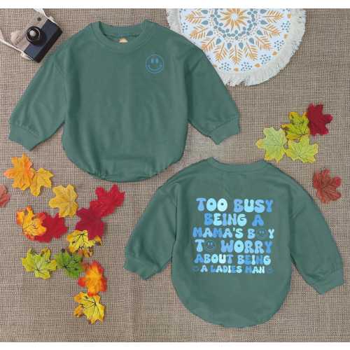 Mama&#39;s Boy Baby Romper, Too Busy Being A Mama&#39;s Boy, Baby Shower Gift, Gift For Son, Mom Boy Shirt, Pregnancy Announcement, Baby Boy Clothes