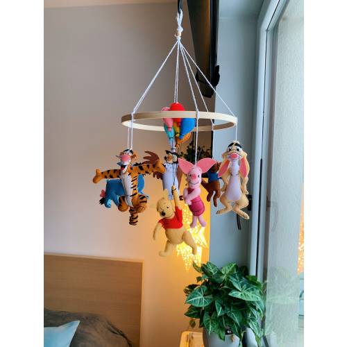 Baby mobile Winnie the Pooh Tigger Eeyore Rabbit Roo Piglet Crib mobile Nursery decor Baby shower gift