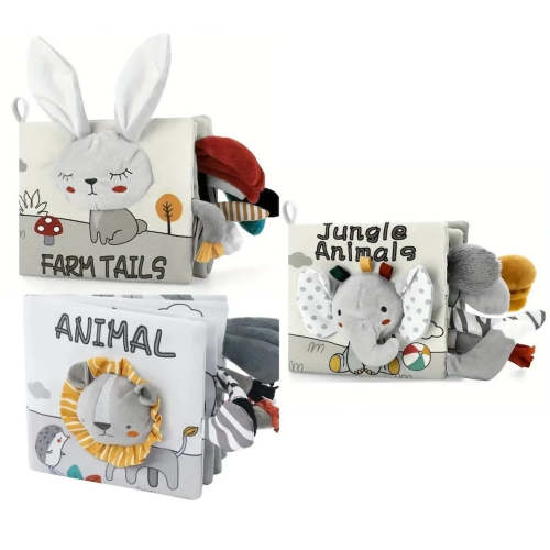 Baby Sensory Books with Animal Tails 0M+
