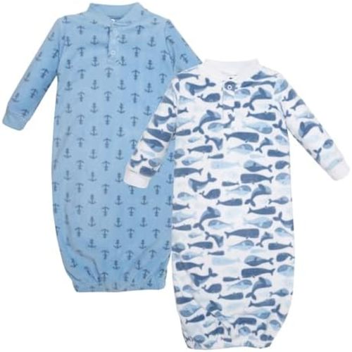 Hudson Baby Unisex Baby Fleece Gowns