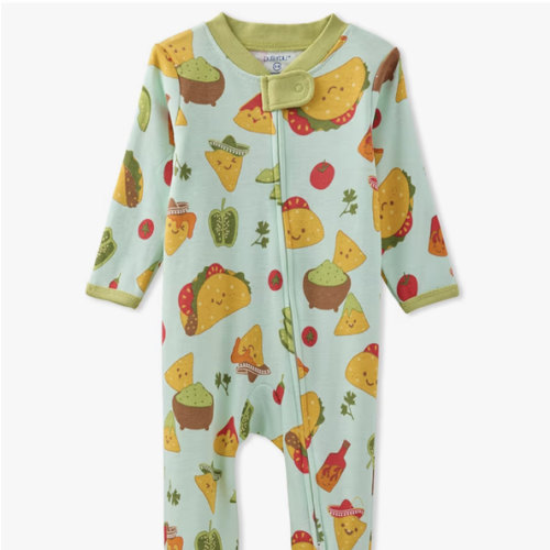 Butterblu Scout Sleep & Play 100% Organic Cotton Footed Zip Front Sleeper Pajamas for Baby Boys, Girls, Unisex