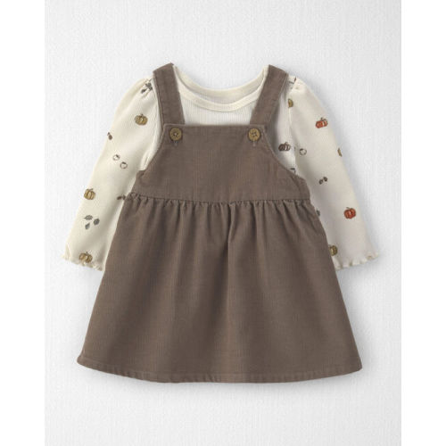 Baby Girl 2-Piece Organic Cotton Corduroy Jumper Set - Little Planet | Carter's