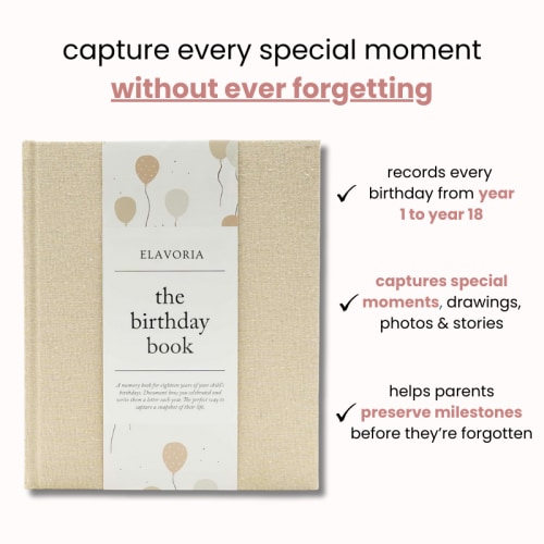 Birthday Memory Book - Baby Journal