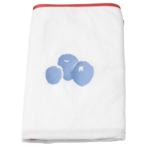 SKÖTSAM Cover for babycare mat - blueberry patterned/white 83x55 cm