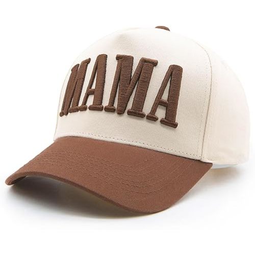 Womens Mama Trucker Hat, Vintage Snapback Mom Baseball Cap, Trendy New Mom Gifts Mothers Day Outfits for Mommin