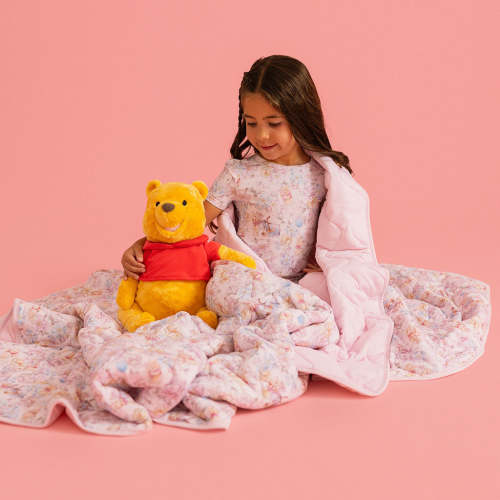 Disney Winnie the Pooh & Hundred Acre Wood Reversible Quilted Patoo® Blanket