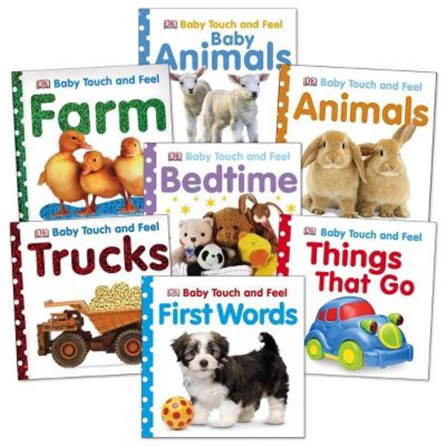 Kaplan Early Learning Baby Touch and Feel Board Books - Set of 7