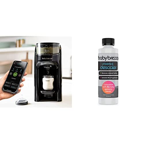 Baby Brezza Formula Pro Advanced WiFi Formula Dispenser Machine & Descaler 8 oz. Universal Descaling Solution. Removes Mineral Build-up and extends Your Machine’s lifespan