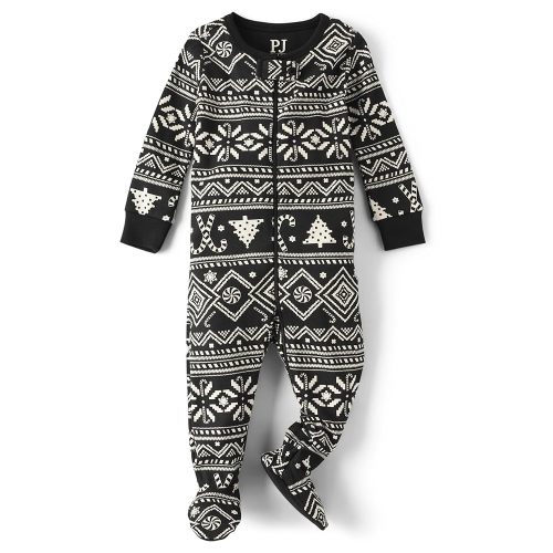 The Children's Place unisex-baby And Kids, Sibling Matching, Holiday Pajama Sets, Cotton