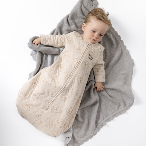 Huggies Babywear Organic Cotton Beary Cute Sleeping Bag - Soft Beige  - Size 000-00