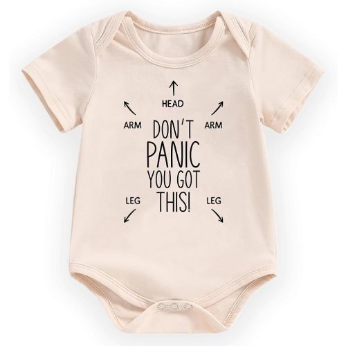 hrcfbk Newborn Baby Boys Girls Clothes Cute Funny Bodysuit Rompers Newborn Baby Announcement Coming Home Outfit