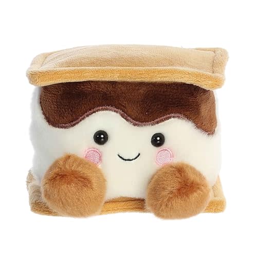 Aurora Palm Pals 4.5" Toastee Smore Adorable Plush | Bean-filled understuffed bodies with collectible personalities