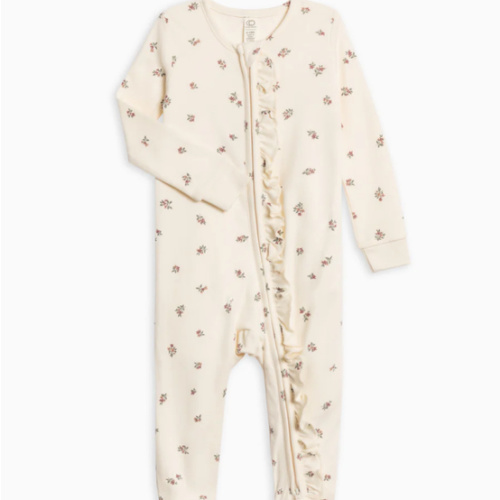 Neve Ruffle Zipper Footie