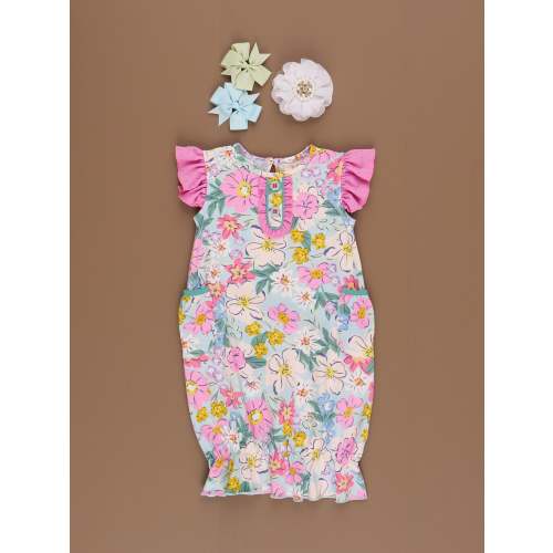 Southern Garden Ruffle Infant Gown