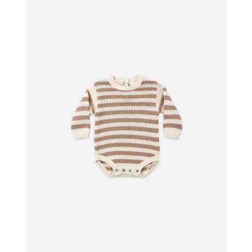Rex Romper Almond Stripe – Quincy Mae