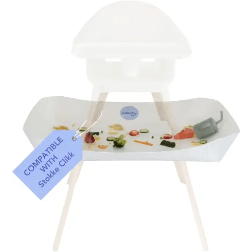CATCHY - Food Catcher - Compatible with Stokke Clikk High Chair + 12 Other High Chairs - Highchair Sold Separately - Baby & Toddler Food & Mess Catcher - Under High Chair Accessory
