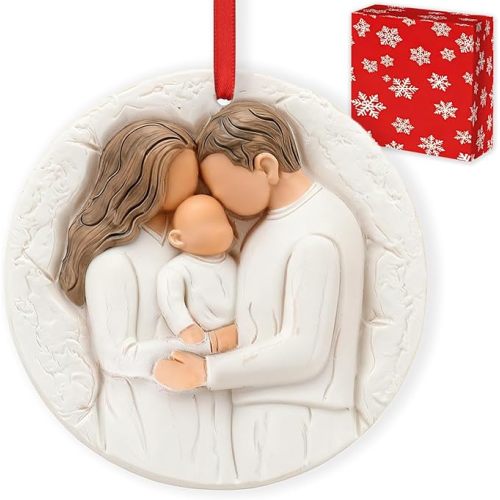 Our First Christmas As A Family of Three Ornament