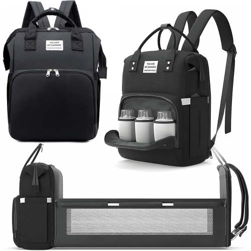 Baby Diaper Bags with Changing Station, Diaper Bag Backpack for Moms Dads with USB Charging Port, Baby Shower Gifts, Large Capacity diaper backpack