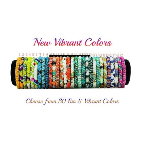 New Vibrant Colors Nepal Boho Bracelets.
