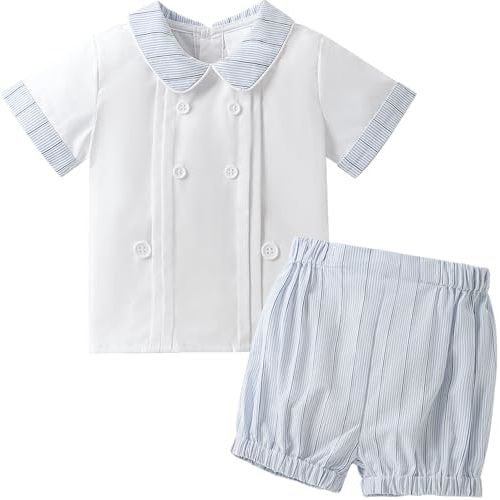 Booulfi 3 Month 4t Boys Clothes Boy Baptism Outfit Toddler Boy Clothes