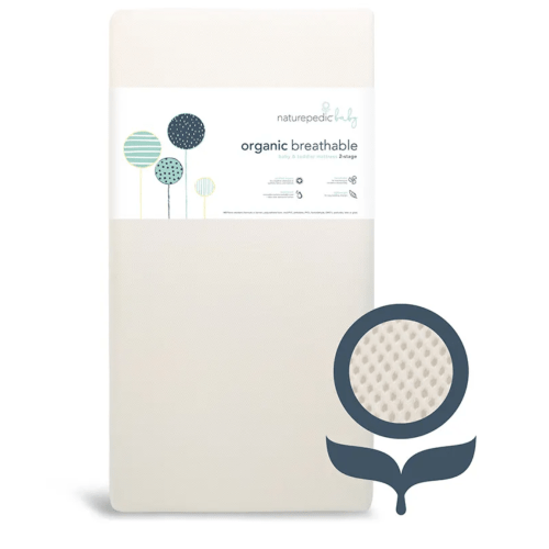 Breathable Organic 2-Stage Baby Crib Mattress