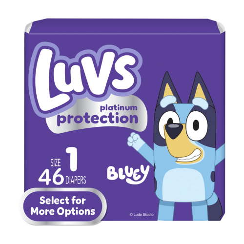 Luvs Platinum Protection Baby Diapers Size 1, 46 Count (Select for More Options)